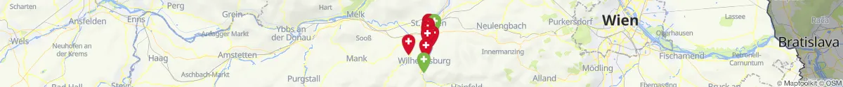 Map view for Pharmacies emergency services nearby Sankt Georgen am Steinfelde (Sankt Pölten (Stadt), Niederösterreich)